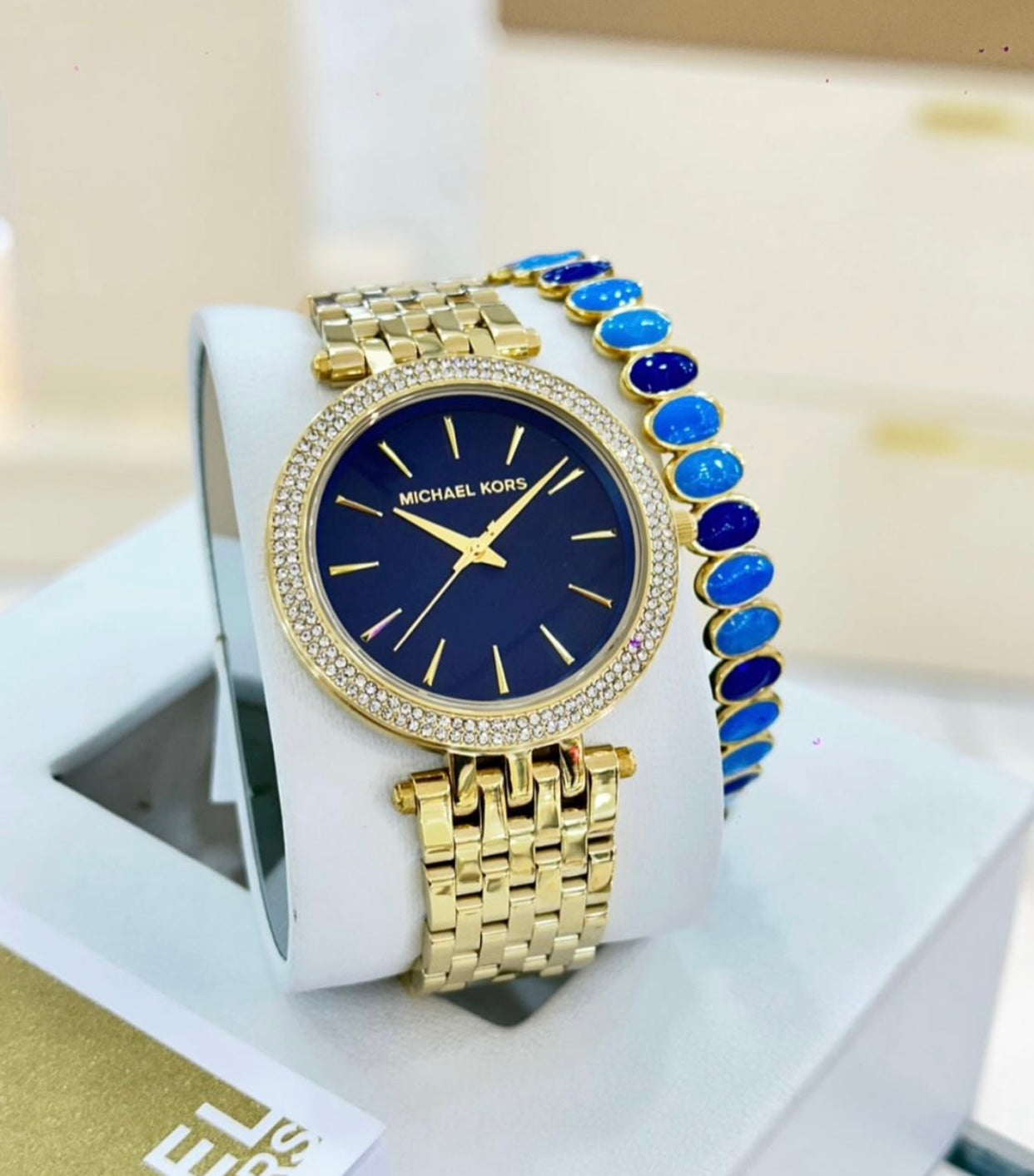 Montre Femme Darci MK3406 cadran bleu