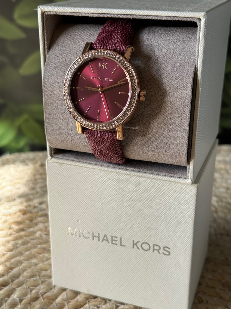 Montre femme Michael Kors Corey Rouge Vin MKO1025