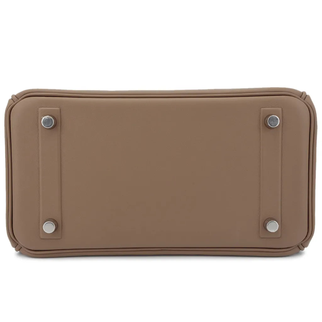 Sac à main Hermes Birkin Shadow 25 cm en cuir Swift