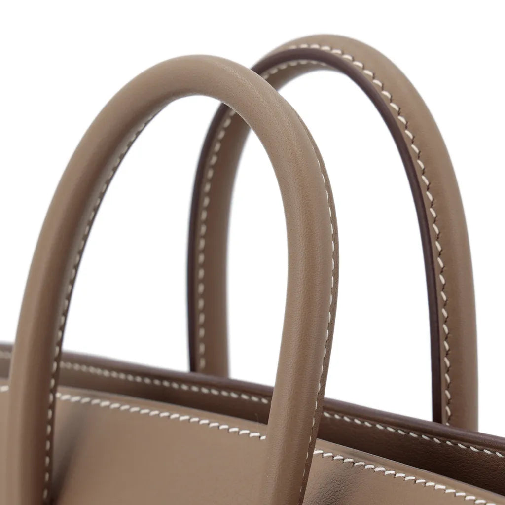Sac à main Hermes Birkin Shadow 25 cm en cuir Swift