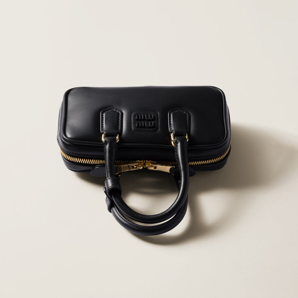 Mini-sac en semi cuir Arcadie En noir