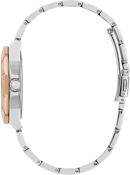 Montre Femme Guess GW0616L3 bracelet or rose et argent en acier