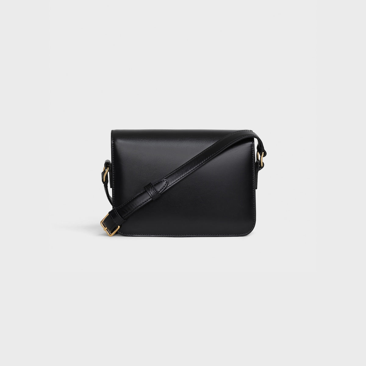 SAC TRIOMPHE TEEN VEAU BRILLANT EN NOIR ET DORÉ