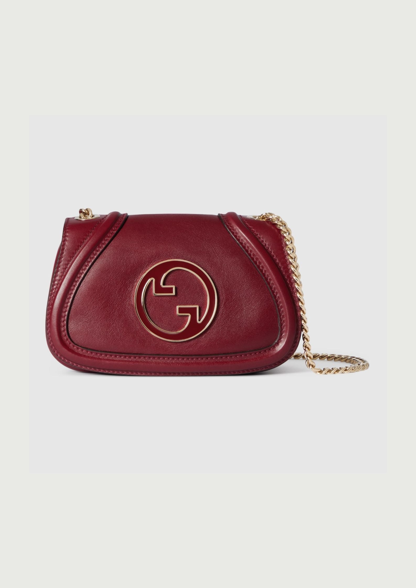 SAC À ÉPAULE GUCCI BLONDIE PETIT FORMAT EN BORDEAUX