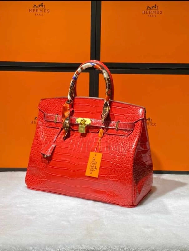 BIRKIN 35 HERMES CROCO ROUGE