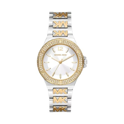Montre femme Michael Kors Lennox MK7338 bracelet bicolore gravé MK