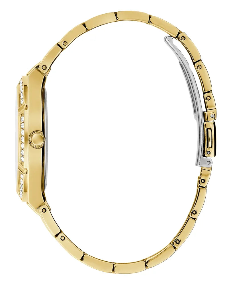 Montre-Bracelet En Acier Inoxydable Doré Glitz Pour Femme Guess 36 Mm - Or