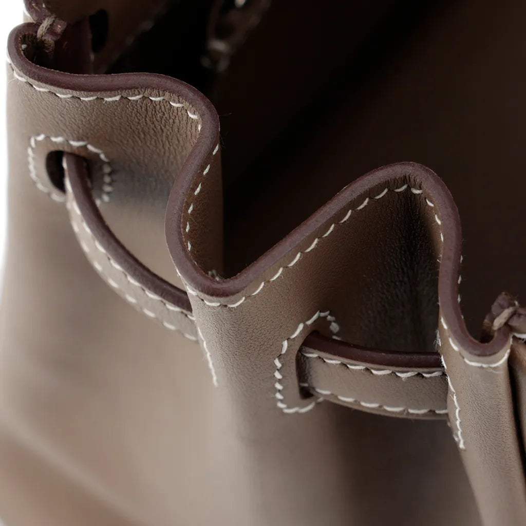 Sac à main Hermes Birkin Shadow 25 cm en cuir Swift