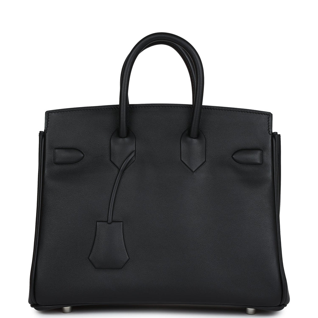 Sac à main Hermès Birkin Shadow en cuir Everkcalf noir