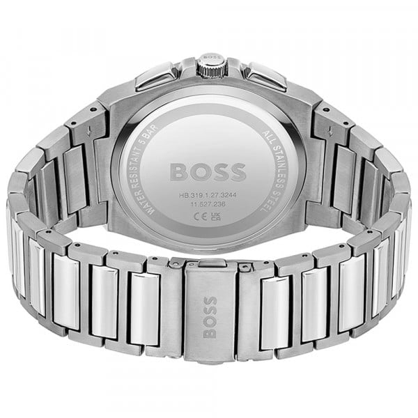 Montre Boss Sport Lux Steer Chrono en Acier Argenté