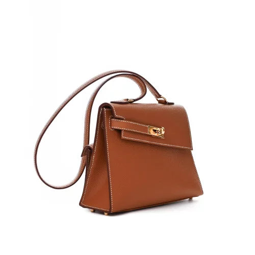Mini sac Hermès Epsom Camel