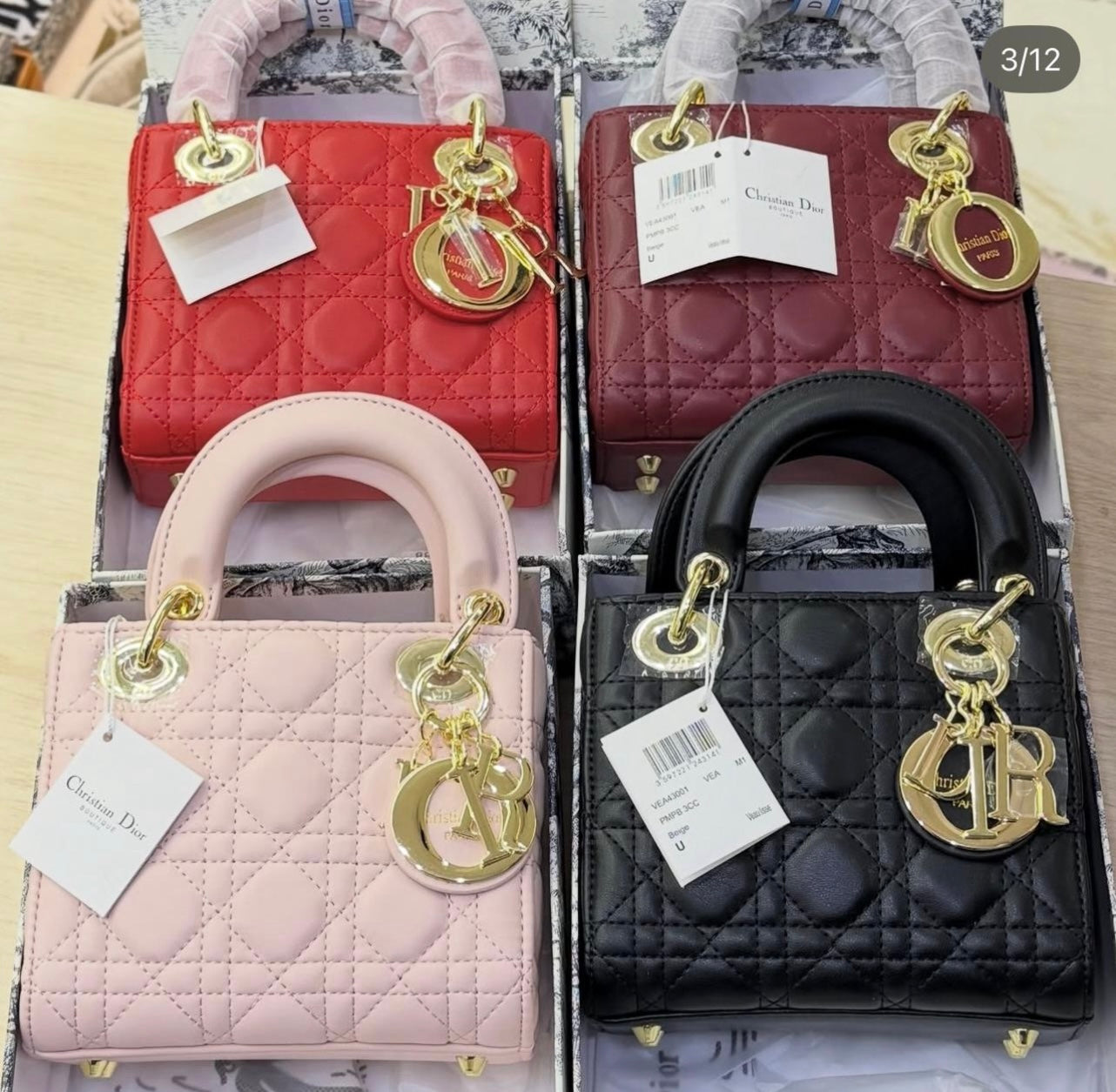 Sac Lady Dior Medium noire