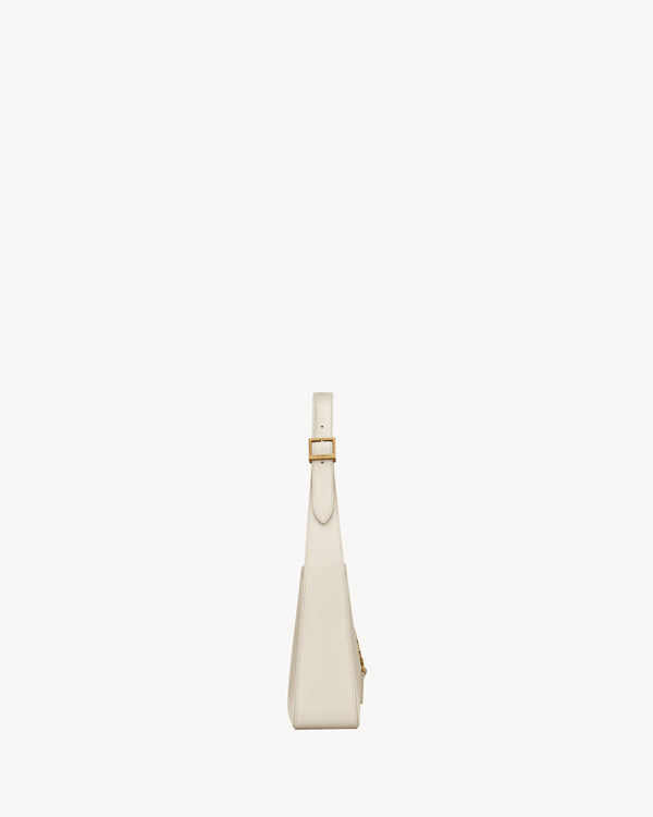 SAC YSL LE 5 À 7 EN SEMI CUIR LISSE BLANC VINTAGE