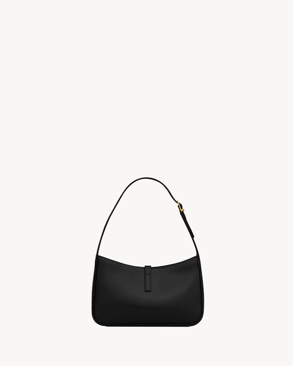 SAC YSL LE 5 À 7 EN SEMI CUIR LISSE NOIR