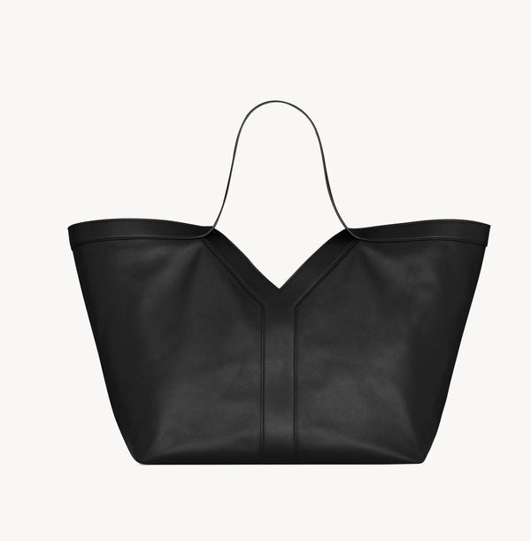 Y CABAS EN SEMI CUIR NOIR