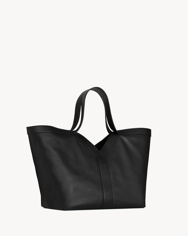 Y CABAS EN SEMI CUIR NOIR
