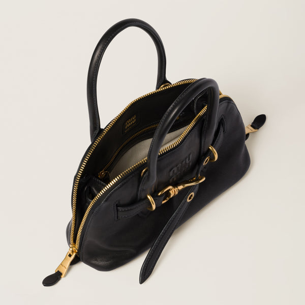 Sac à main Aventure en semi cuir nappa