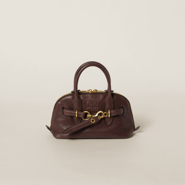 Sac à main Aventure en semi cuir nappa