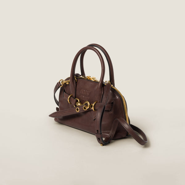 Sac à main Aventure en semi cuir nappa