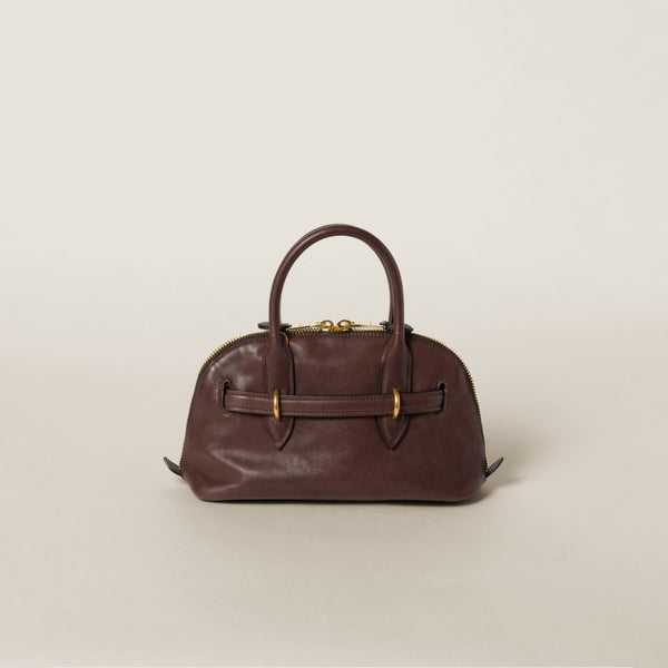 Sac à main Aventure en semi cuir nappa