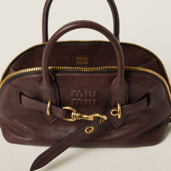 Sac à main Aventure en semi cuir nappa