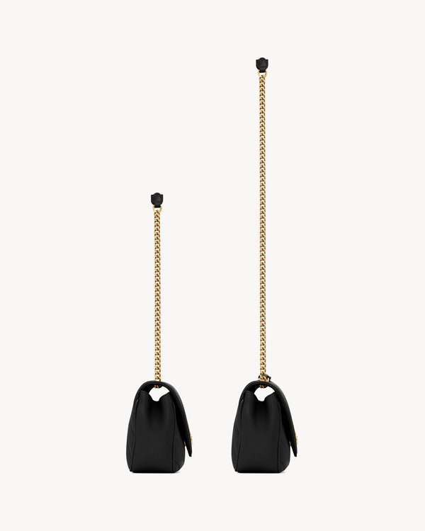 LOULOU SMALL EN SEMI CUIR MATELASSÉ NOIR