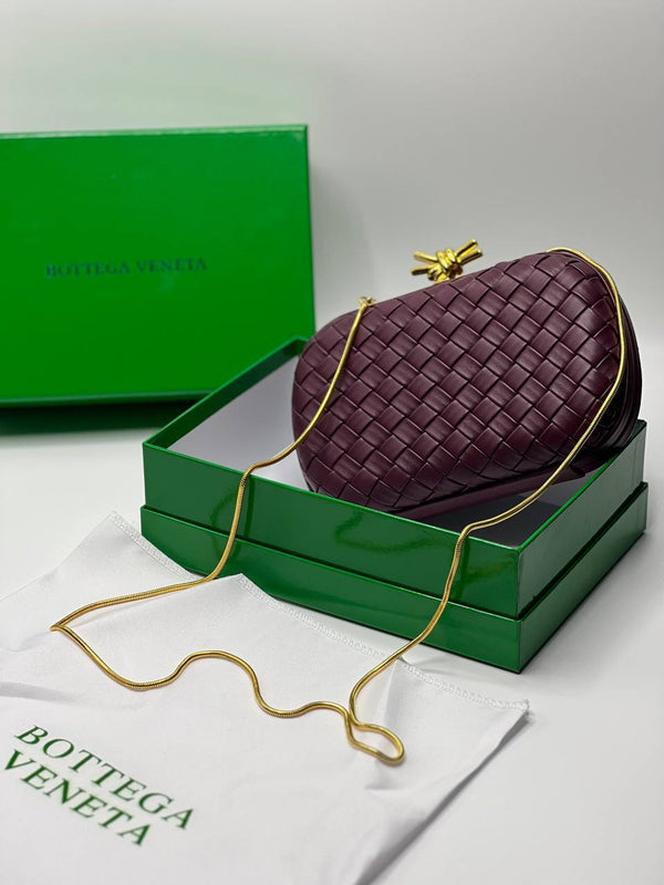 Sac Knot bottega en couleur Dark barolo