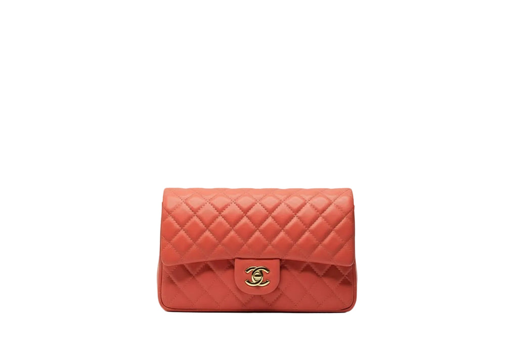 Sac à bandoulière CHANEL Matelassé orange