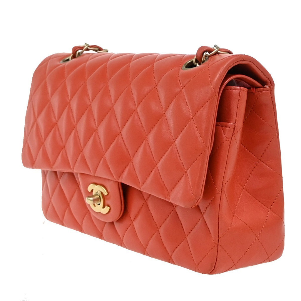 Sac à bandoulière CHANEL Matelassé orange