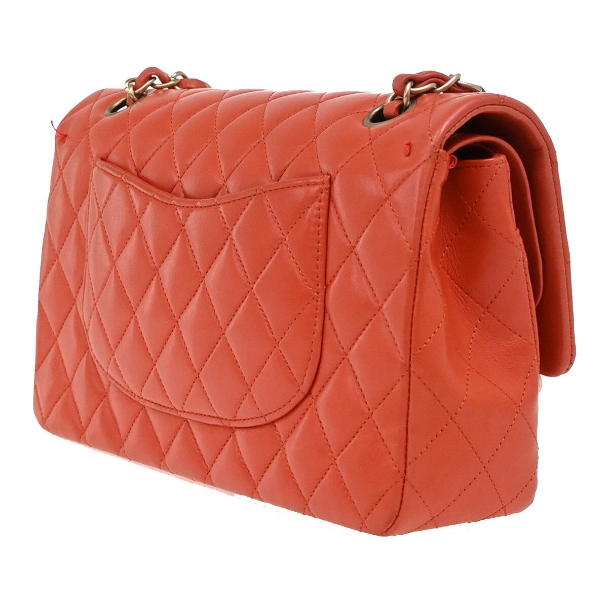Sac à bandoulière CHANEL Matelassé orange