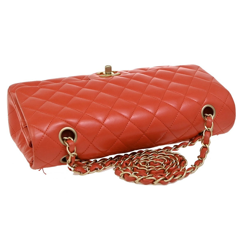 Sac à bandoulière CHANEL Matelassé orange