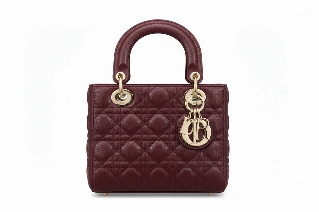 Sac Lady Dior Medium bordeaux