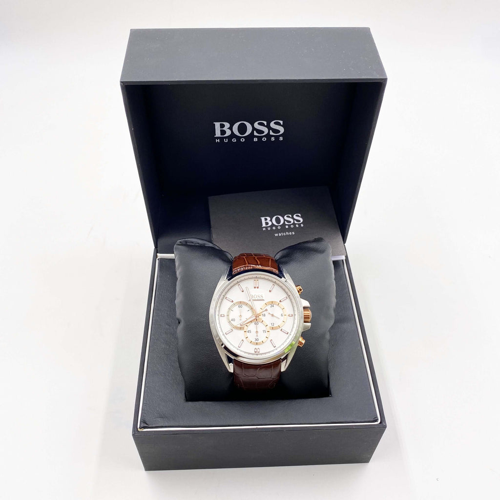 Montre HUGO BOSS  cuir marron
