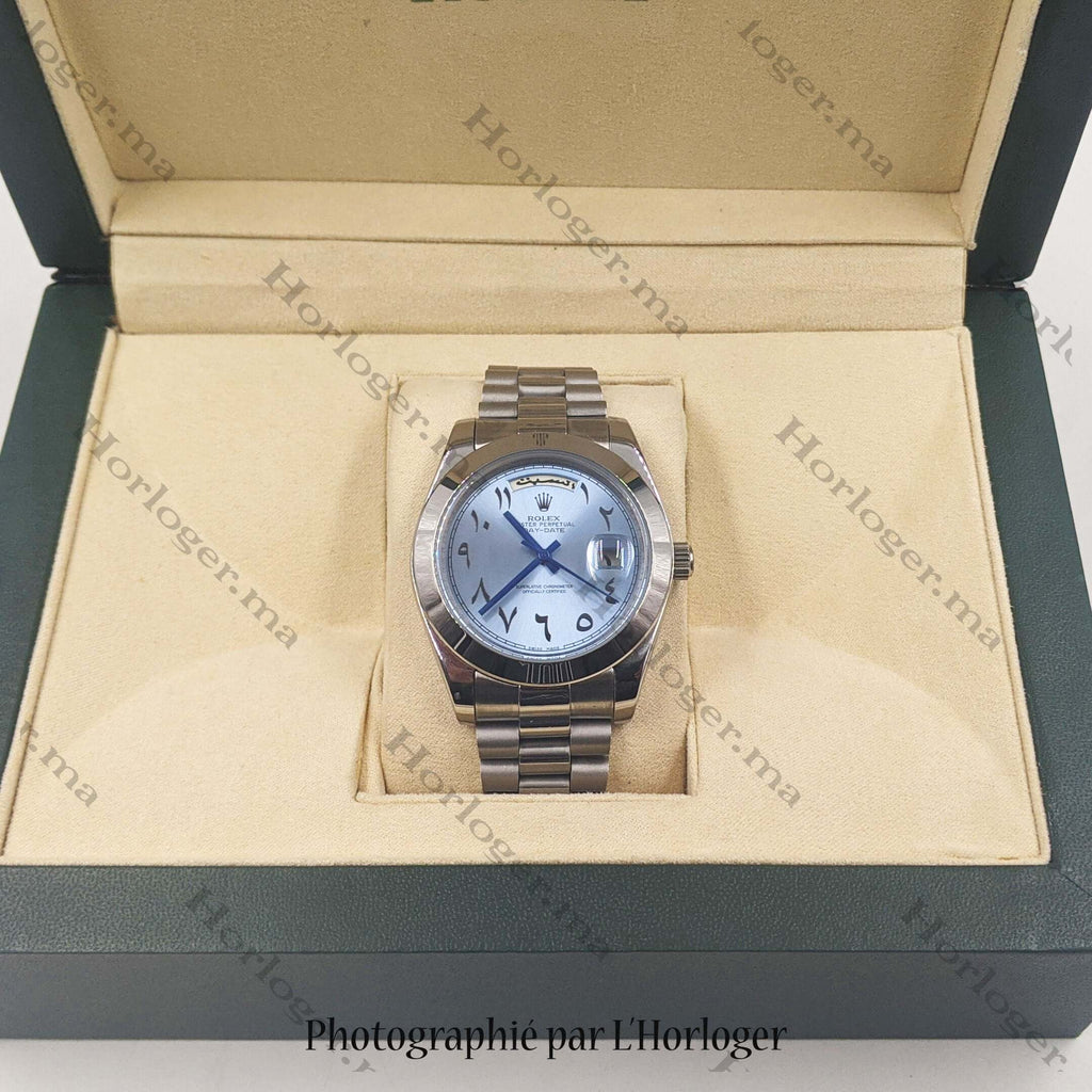 Rolex Day-date Ice blue Arabic Dial