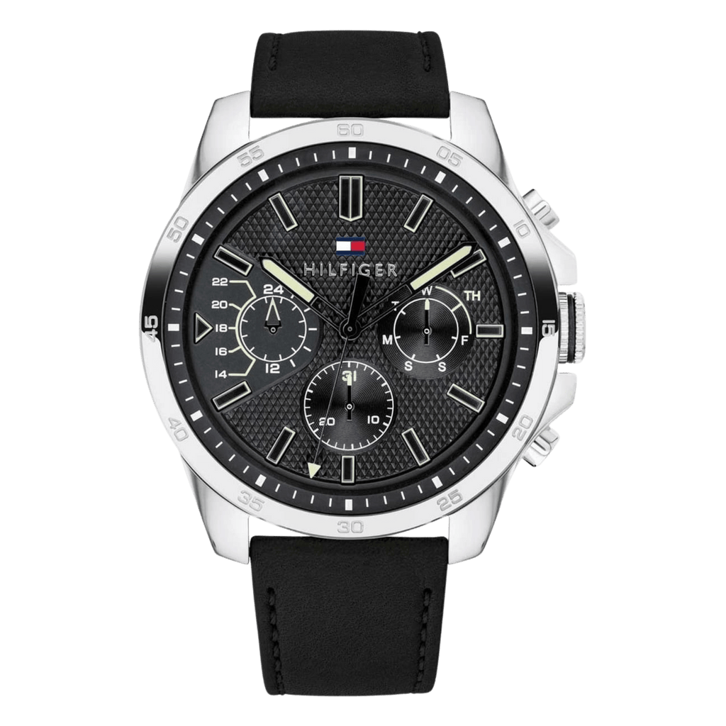 Montre Homme Tommy Hilfiger Iconic 1791563 Cuir Noir