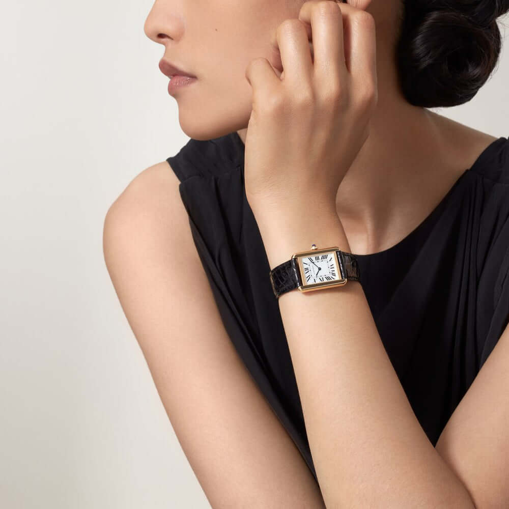 Cartier Tank Solo Cuir Croco