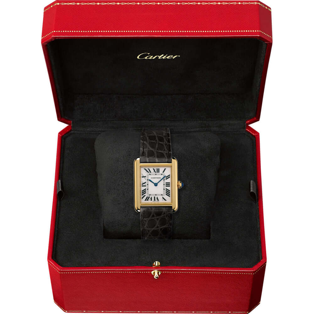 Cartier Tank Solo Cuir Croco